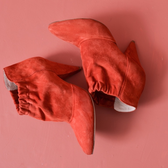 Loeffler Randall SIMONE SUEDE GATHERED Booties 6.5 - Picture 8 of 8